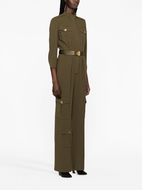 ELISABETTA FRANCHI: Jumpsuits online - Jumpsuit - Dunkelgrün