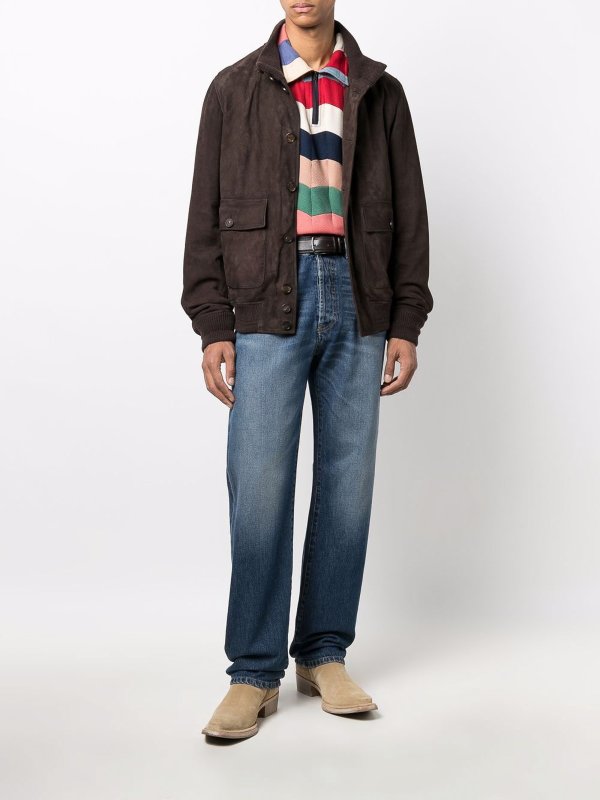 Shirts Golden Goose - `golden - valstar` leather shirt