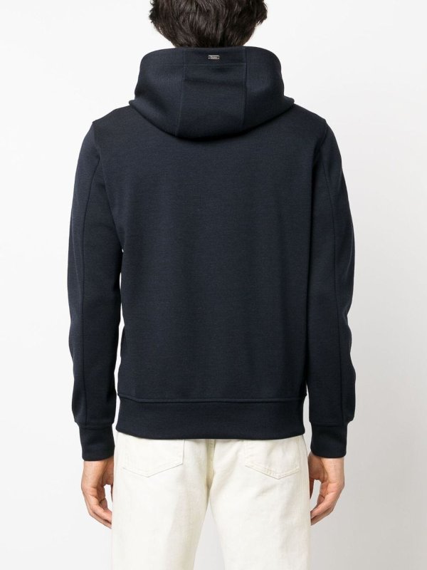 The Best Shops HERNO: casual jackets - Bimaterial bomber jacket