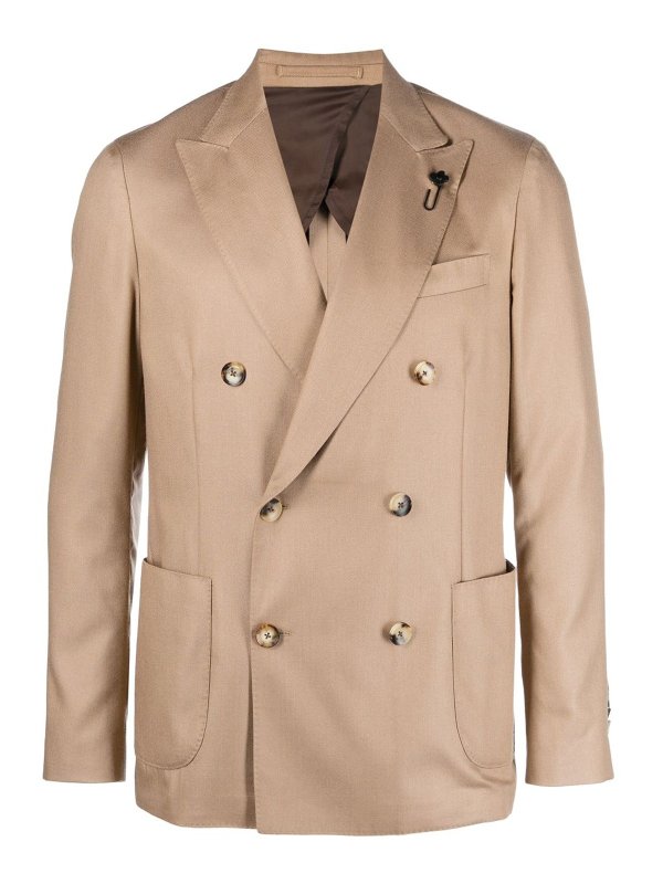 LARDINI: Blazer - Blazer - Camel