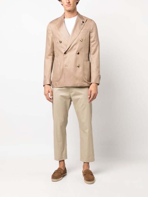 LARDINI: Blazer online - Blazer - Camel
