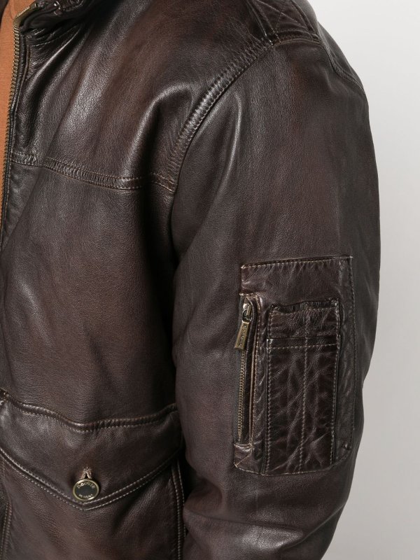 MOORER buy online `folco` leather jacket