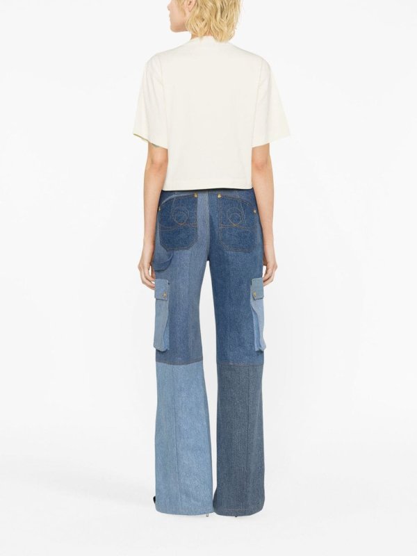 `small arrow pearls` cropped t-shirt shop online: OFF-WHITE