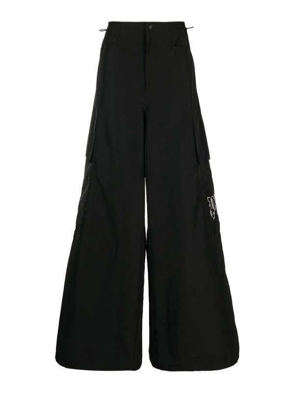 Palm Angels: pantaloni shorts - Pantaloni paracadute `pa monogram`