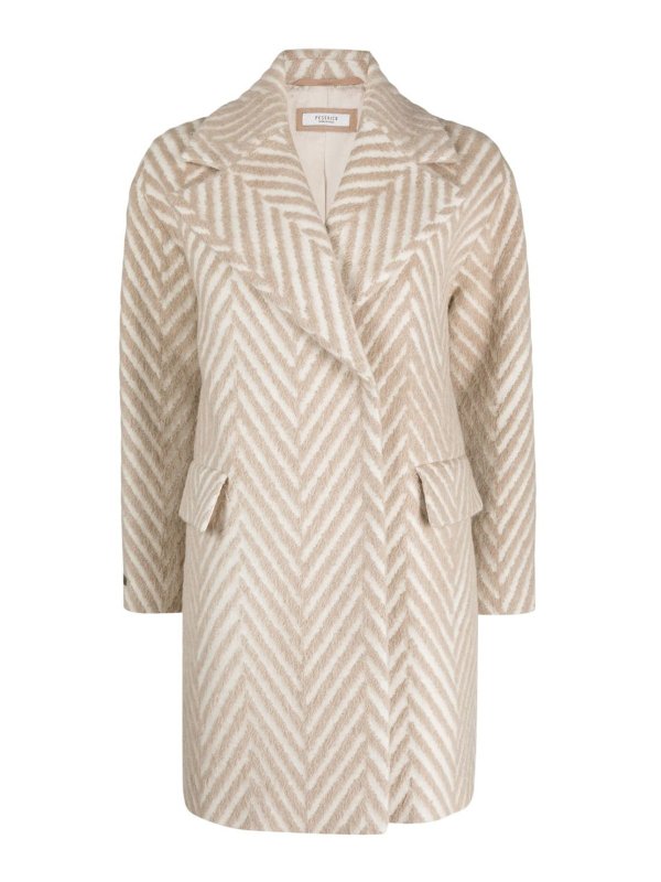 PESERICO: short coats - Double-breasted coat