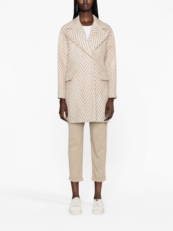 PESERICO: short coats online - Double-breasted coat