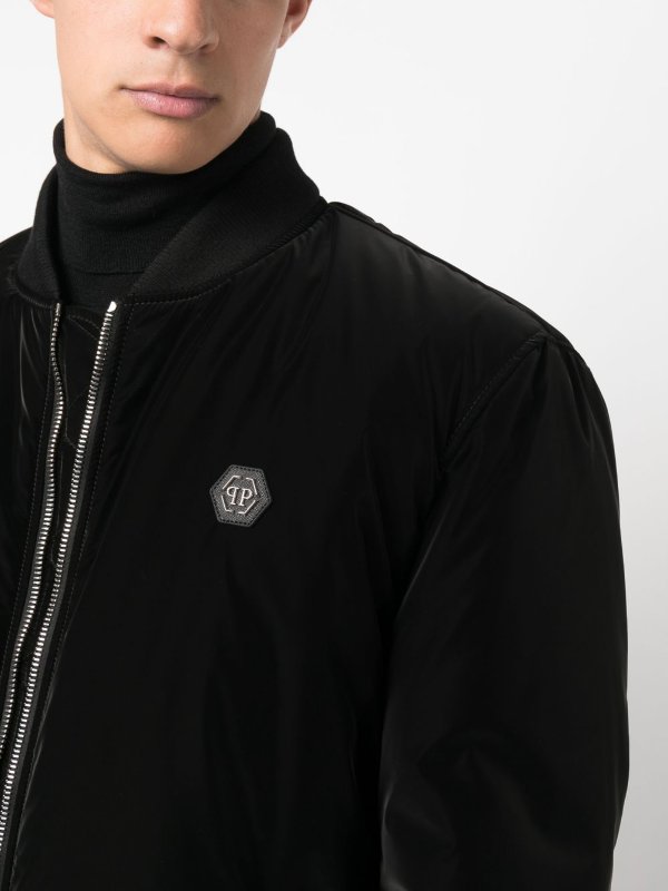 Nylon bomber jacket shop online: PHILIPP PLEIN