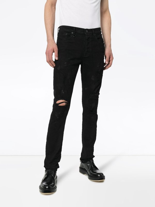 PURPLE BRAND: Jeans men - Black  PURPLE BRAND jeans P001BOP online at
