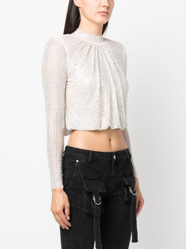 Rhinestone top shop online: Self Portrait