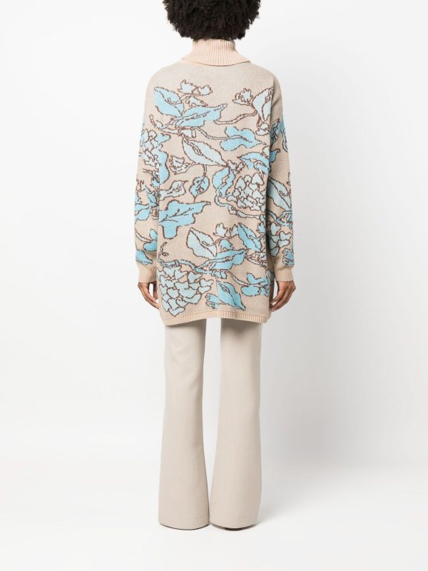 Maxi jacquard knitted sweater shop online: TWINSET