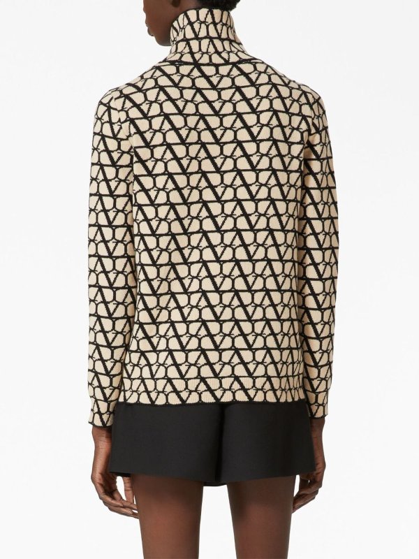 Pull Col Roulé - Beige shop online: VALENTINO