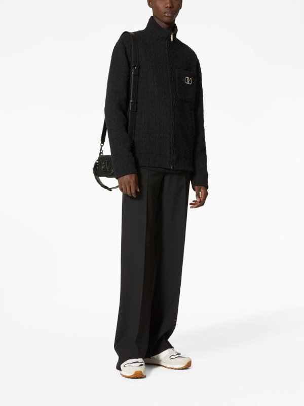 VALENTINO: casual jackets online - `tweed` padded jacket