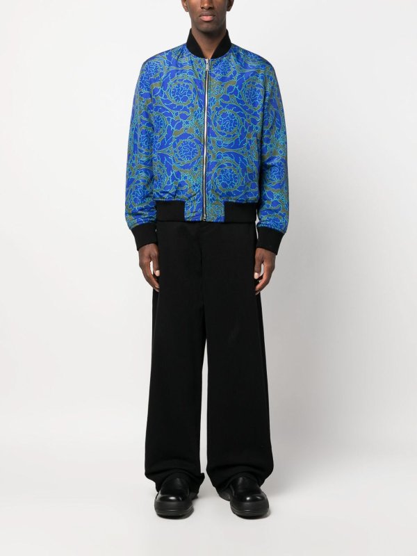 The Best Shops VERSACE: `baroque` print blouson