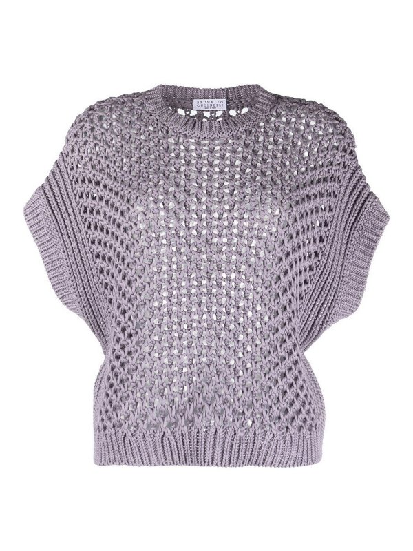 BRUNELLO CUCINELLI: Westen - Weste - Hell-Lila