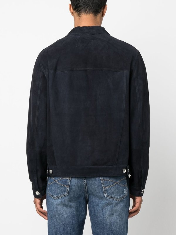 The Best Shops BRUNELLO CUCINELLI: casual jackets - Suede four-pocket jacket