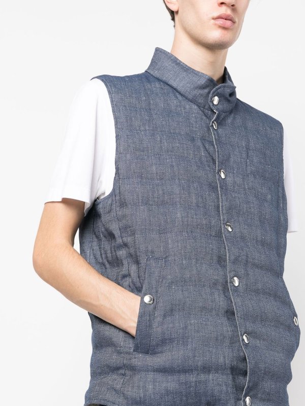 Padded vest shop online: BRUNELLO CUCINELLI