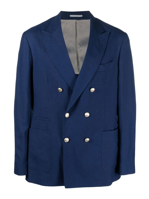 ジャケット Brunello Cucinelli Double-Breasted Blazer Brunello Cucinelli double breasted blazer | REVERSIBLE