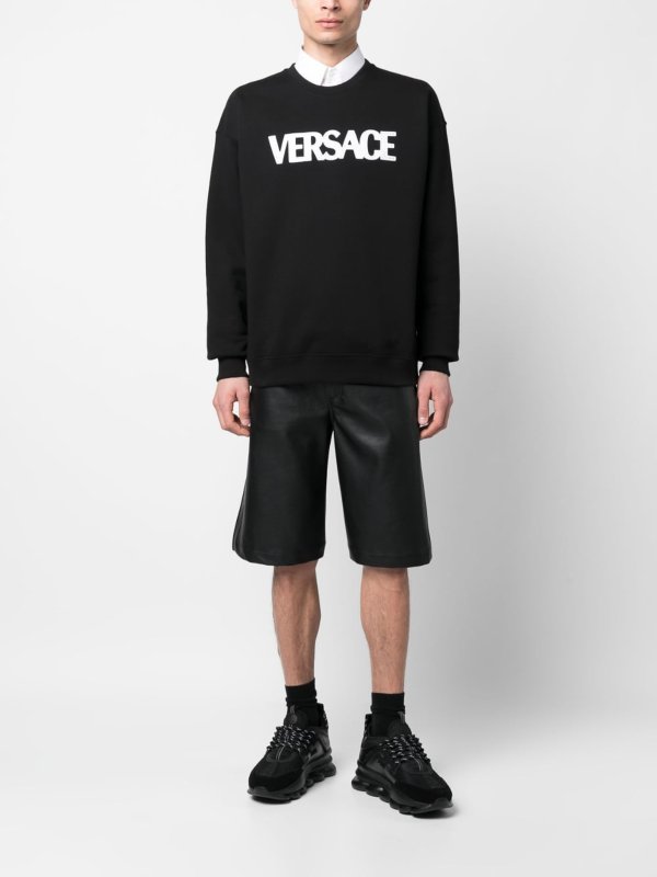 VERSACE: スウェット＆セーター online - スウェットシャツ/セーター - 黒