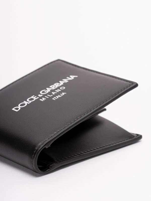 Bi-fold wallet with logo shop online: DOLCE & GABBANA