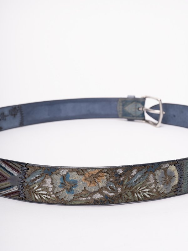 ORCIANI: belts online - `patch stain` leather belt