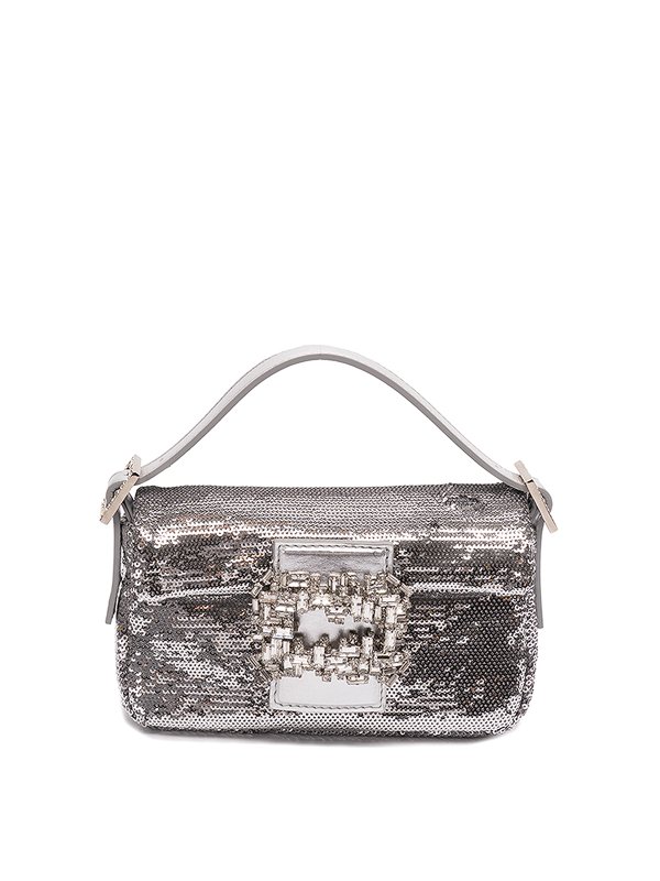 GEDEBE: cross body bags - `mini habibi` sequins mini bag