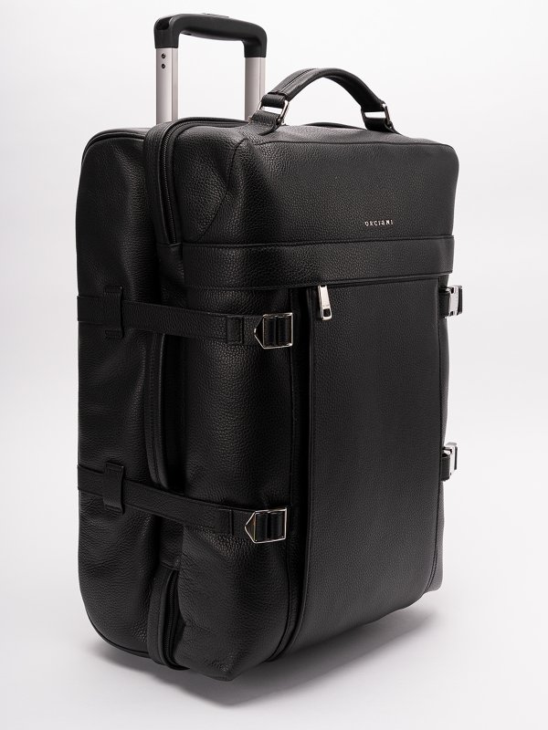 The Best Shops ORCIANI: Luggage & Travel bags - `micron` leather trolley