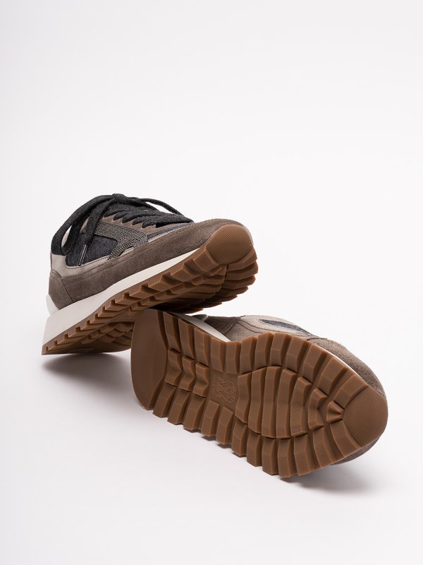 Leather sneakers shop online: BRUNELLO CUCINELLI