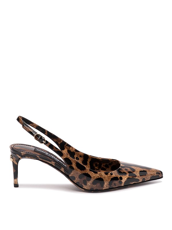 Court shoes Dolce & Gabbana - Leopard-print slingbacks - CG0595AM568HA93M