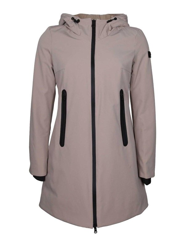 PEUTEREY: ダウン・ハイテクジャケット - ダウンジャケット - ベージュ