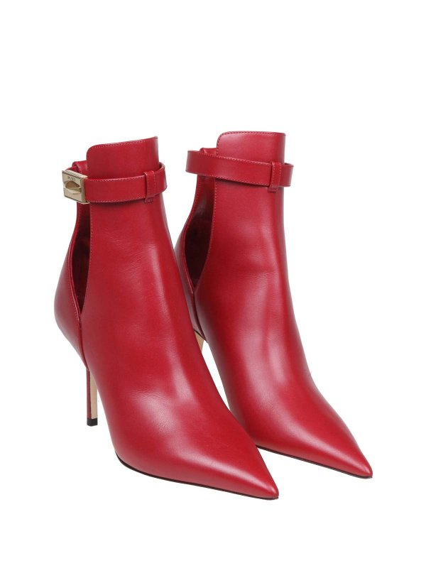 JIMMY CHOO: boots online - Jimmy choo boot in ab 85 in burgundy leather