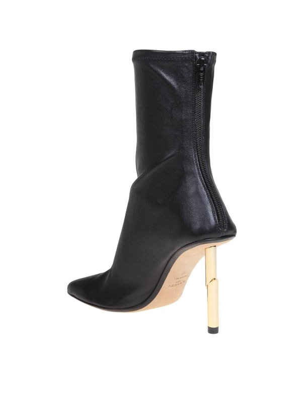 Lanvin boots in black leather shop online: LANVIN