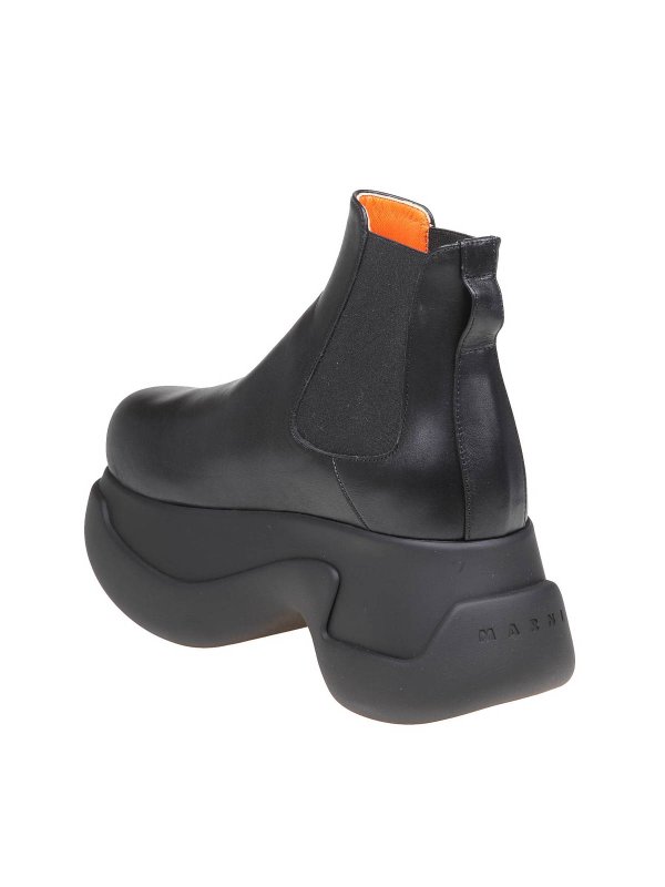 アンクルブーツ - 黒 shop online: Marni