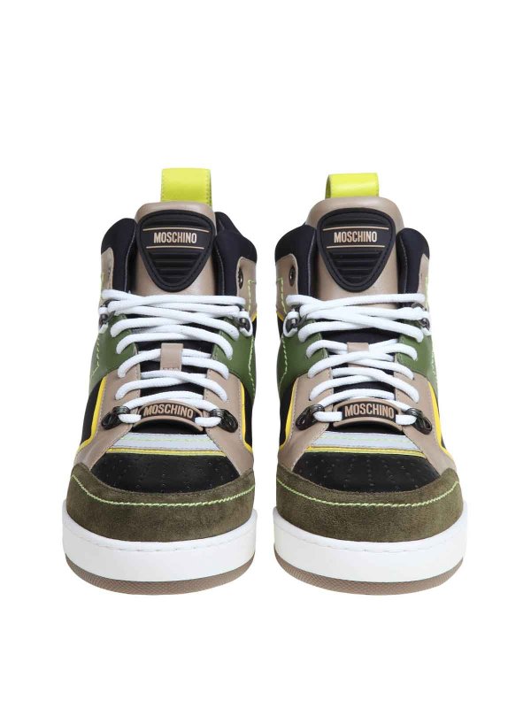 MOSCHINO: Chaussures de sport online - Baskets - Vert