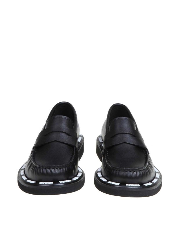 MOSCHINO: Mocassins & Chaussures bateau online - Mocassins - Noir