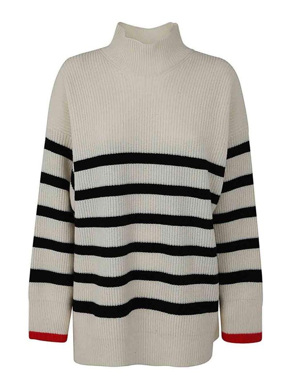 PHILIPP PLEIN: crew necks - Striped oversize pullover