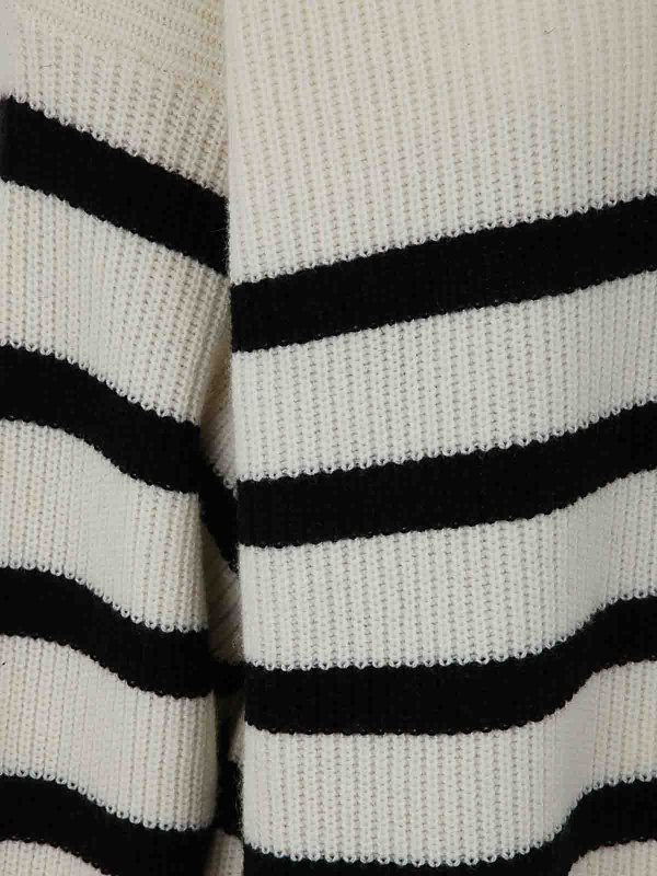 The Best Shops PHILIPP PLEIN: crew necks - Striped oversize pullover