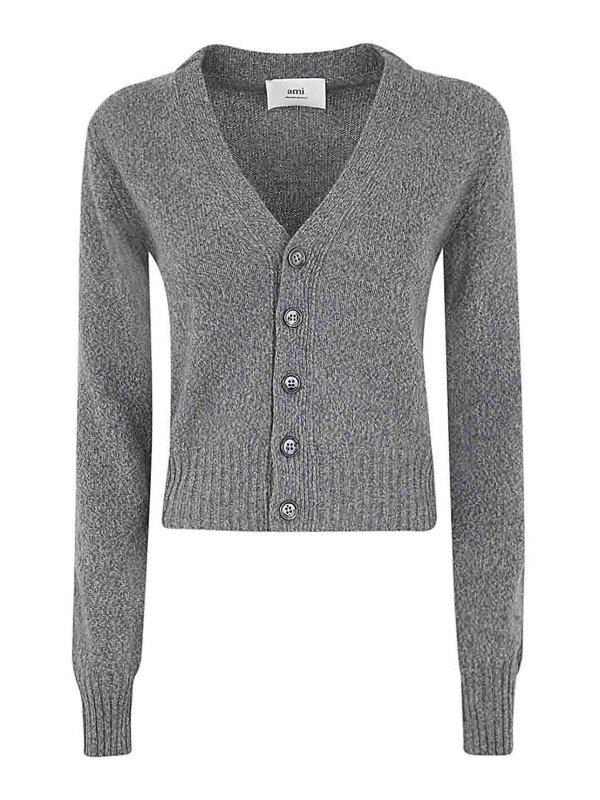 AMI PARIS: Cardigans - Cardigan - Grau