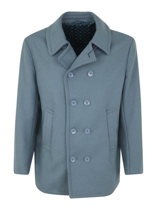 ETRO: カジュアルジャケット - カジュアルジャケット - ブルー