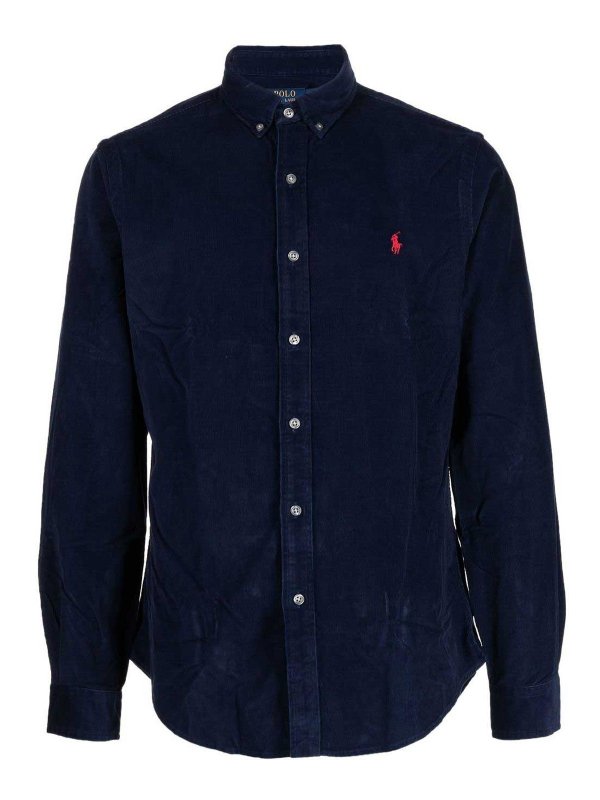 POLO RALPH LAUREN: シャツ - シャツ - ブルー
