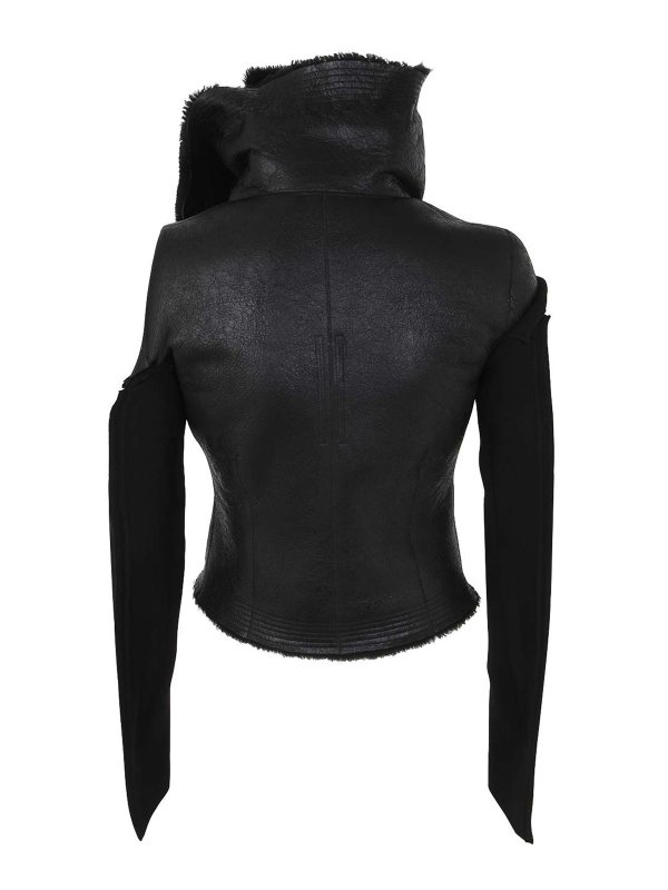 RICK OWENS: casual jackets online - Classic biker