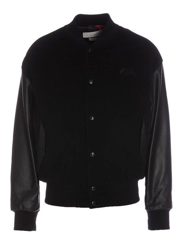 ALEXANDER MCQUEEN: casual jackets - Hybrid bomber jacket