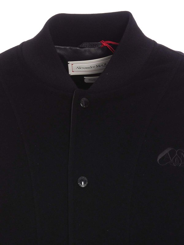 Hybrid bomber jacket shop online: ALEXANDER MCQUEEN