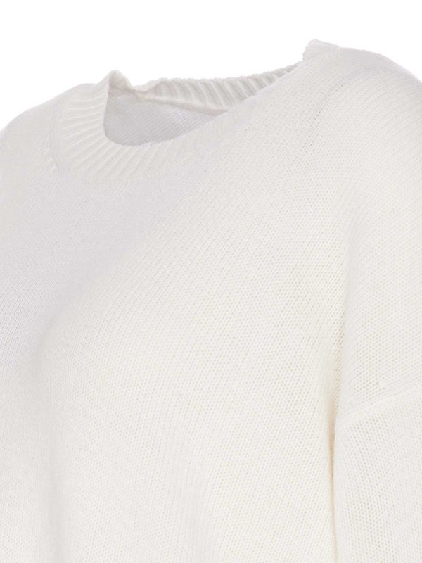 The Best Shops ALLUDE: クルーネック - クルーネック - 白