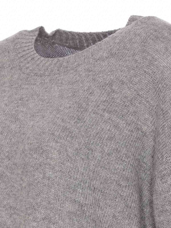 The Best Shops ALLUDE: クルーネック - クルーネック - グレー