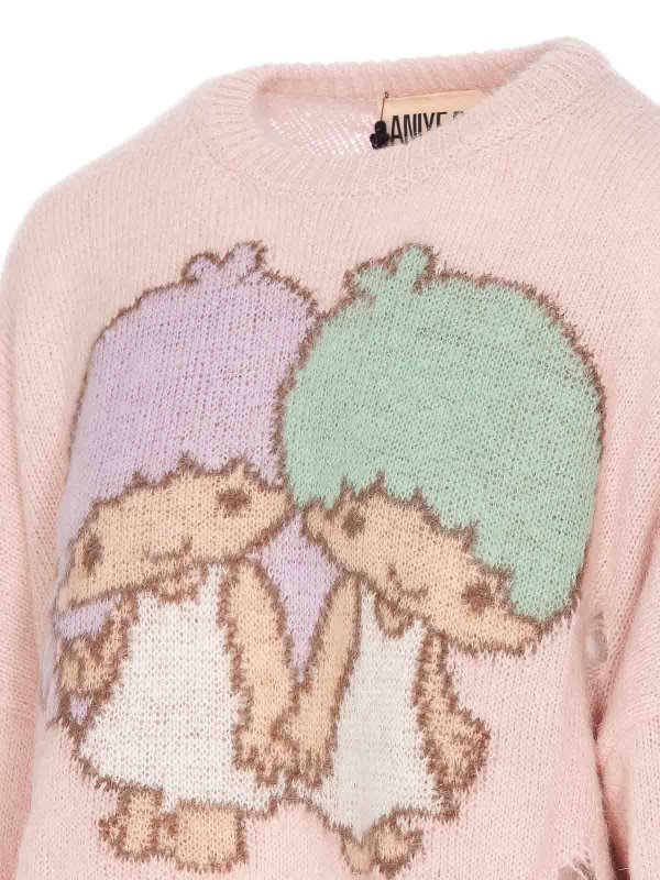 The Best Shops ANIYE BY: crew necks - Crop little twins sweater