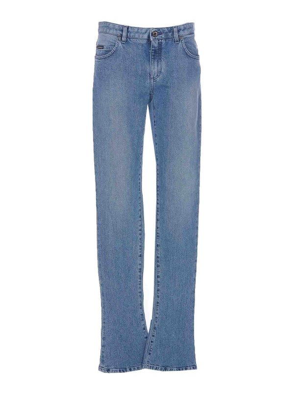 DOLCE & GABBANA: Bootcut - Bootcut Jeans - Blau