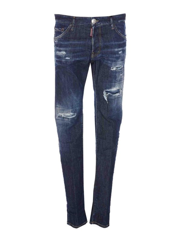 DSQUARED2: ブーツカットジーンズ - ブーツカットジーンズ - ブルー