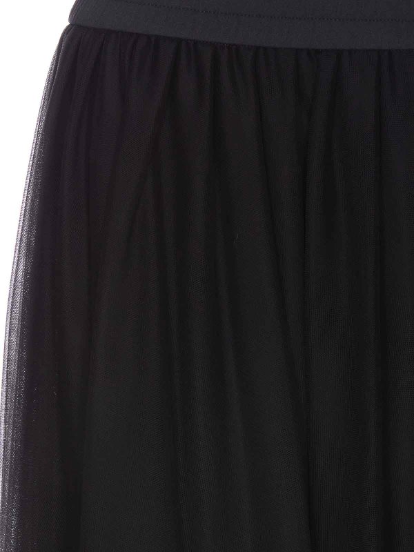 Fabiana Filippi Tulle maxi skirt - Black | GNDP04F419X870825P