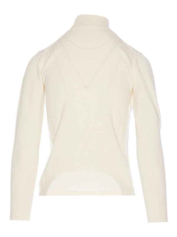 KENZO: Strickpullover mit Rundhalsausschnitt online - Rundhalspullover - Weiß