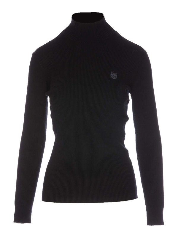 MAISON KITSUNÉ: クルーネック - クルーネック - 黒